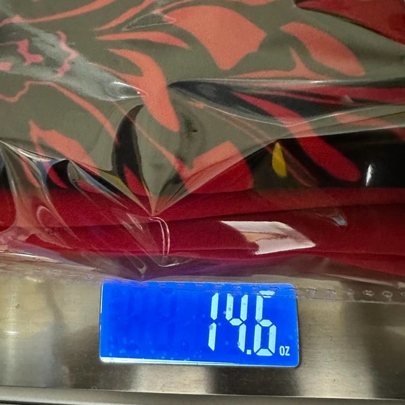 Calvin Klein Dress Womens 10 Red Black Floral Velvet Scuba Mini Office Party - Picture 13 of 13